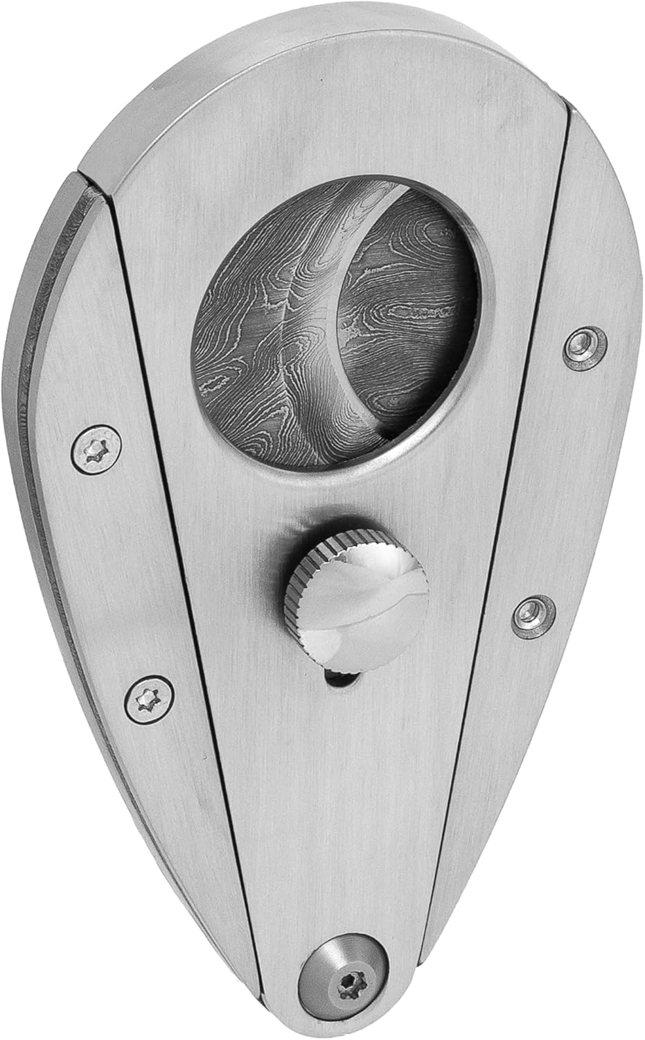 Xikar Xi3 Cigar Cutter, Damascus, 20-Year Anniversary Edition, Hand-Forged Stainless Damascus Steel Blades
