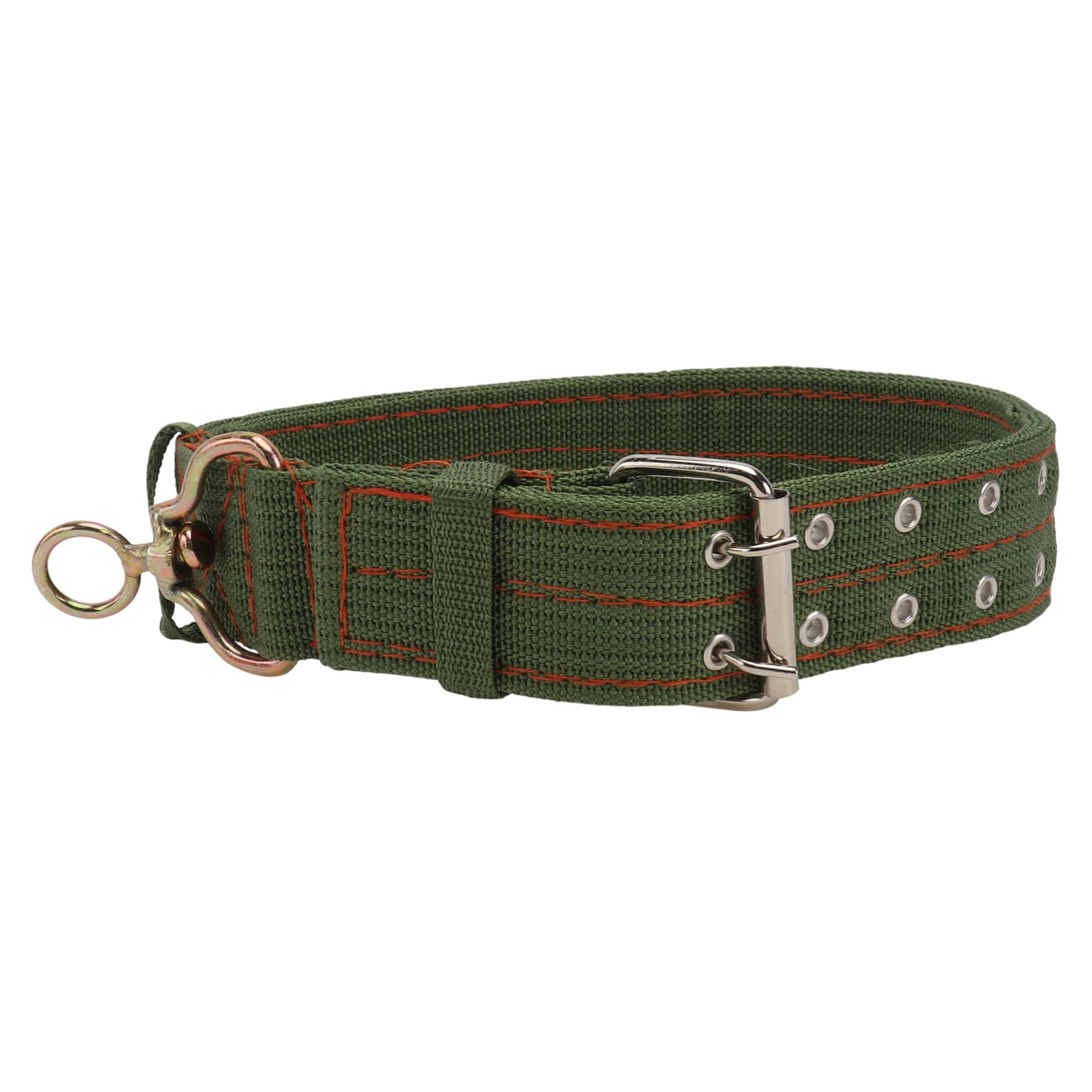Collier pour Moutons en Toile Vert, Boucle Anti- Confortable, Réglable pour Animaux D'élevage, Traction et L'attache du Bétail