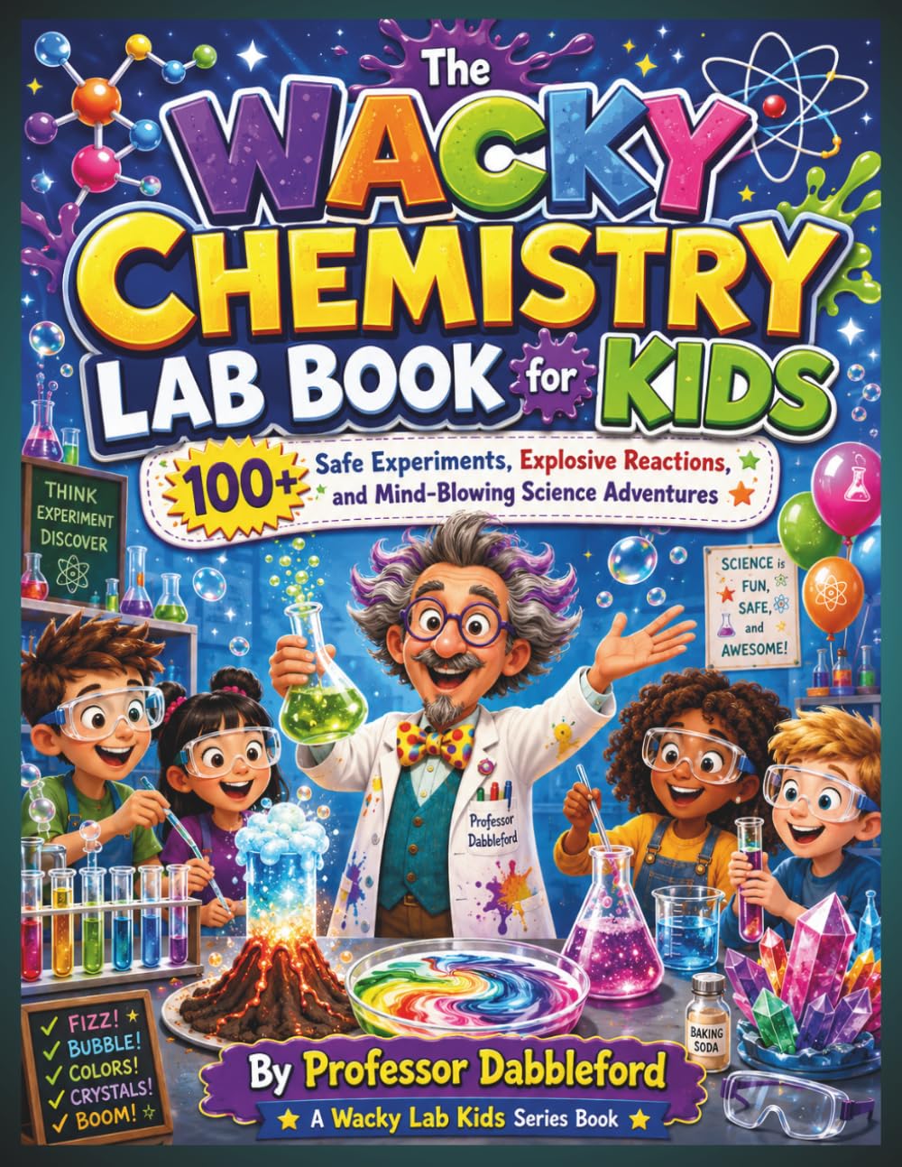 The Wacky Chemistry Lab Book for Kids: 100+ Safe Experiments, Explosive Reactions, and Mind-Blowing Science Adventures