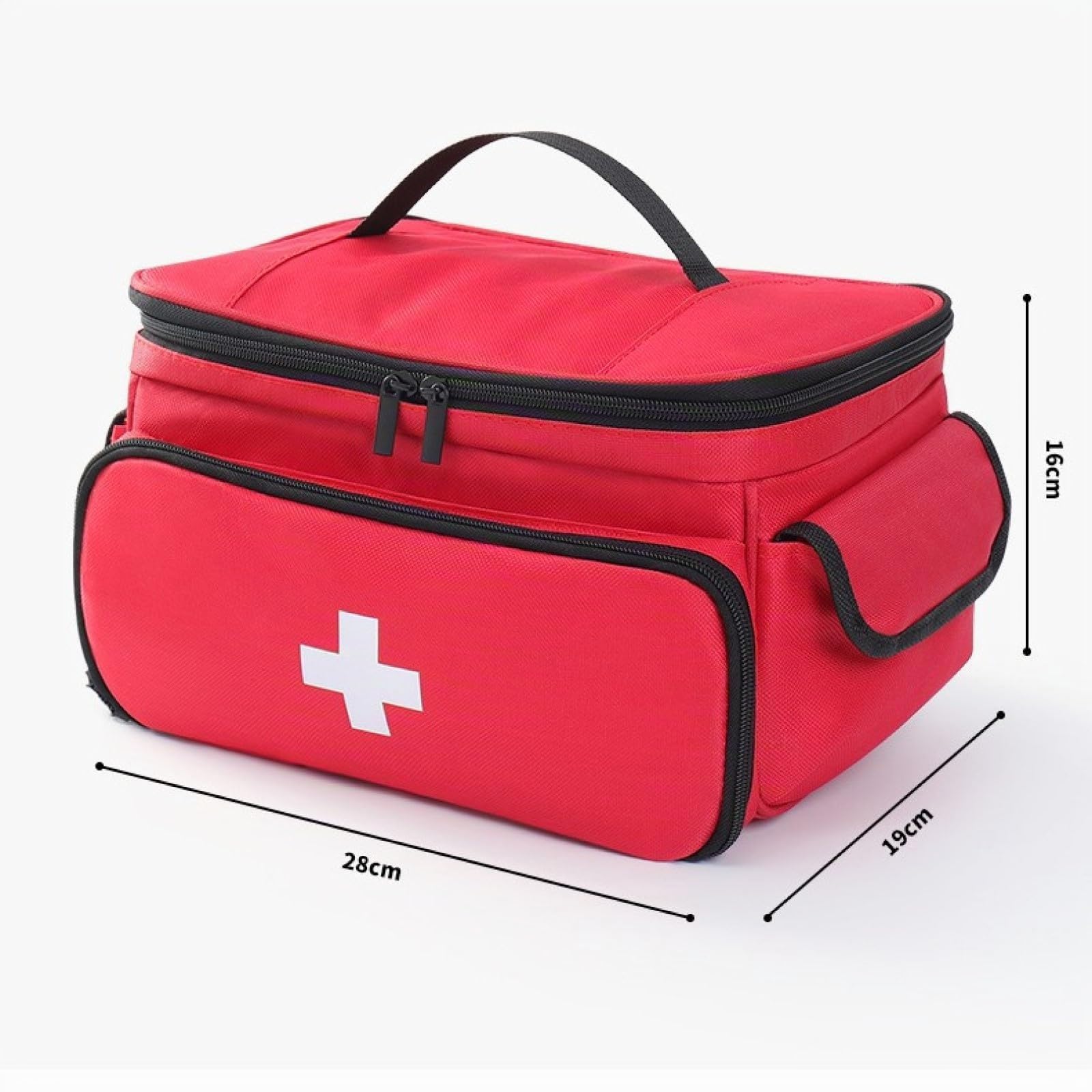 Portable kit Premier Secours, Grande Capacité Trousse Medicaments Voyage, Sac Familial de Rangement pour Médicaments, Organisateur de Premiers Secours, pour Maison,Voyages,l'école et la Camping