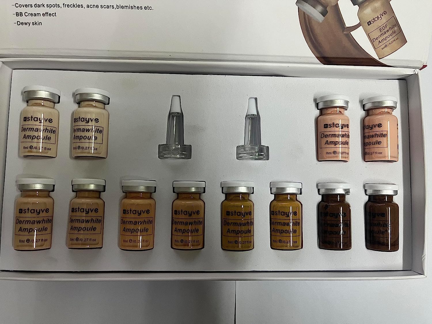 BB Glow Dermawhite No.1 Light - 12 Ampoules x 8ml Cream for Radiant and Even Skin Tone-picture-32