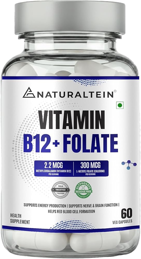 NATURALTEIN Vitamin B12 with Folate 60 Capsules