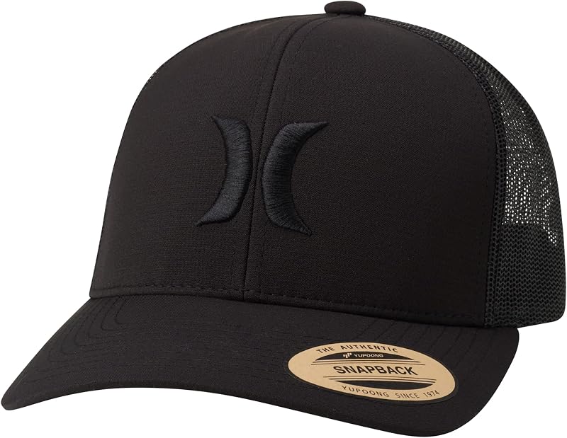 Hurley Gorra Trucker Cap Del Mar con panel de malla y broche trasero para hombre | La construcción liviana y transpirable se mantiene en su lugar para correr, patinar o practicar deportes, agrega un gran toque al estilo informal cotidiano.