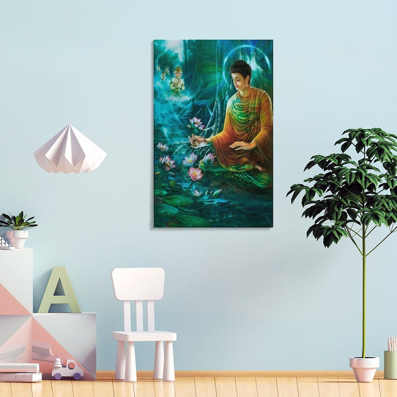 Amazon.co.jp: ブッダ 禅 仏陀 絵画 ポスター ウォールアート