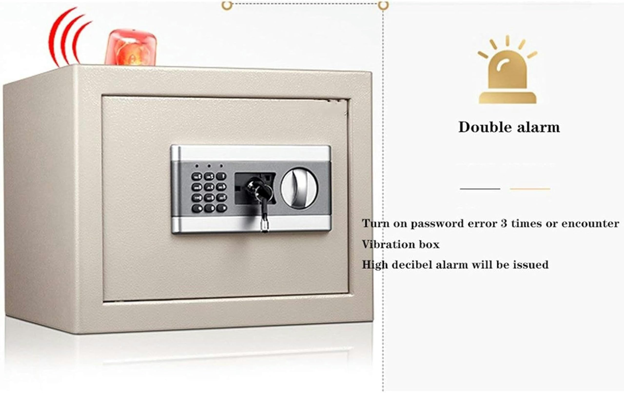 Cassaforte Elettronica di Sicurezza Digitale Costruzione in Acciaio Nascosta con casseforti a Serratura Cassaforte per armadietti per Contanti per Hotel, uffici Domestici