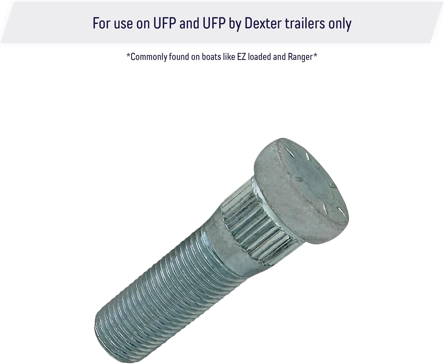 A.A Press-in Wheel Studs 1/2"-20 x 1.75 Replacement for UFP, UFP by Dexter, Boat Trailer (5 Pack)