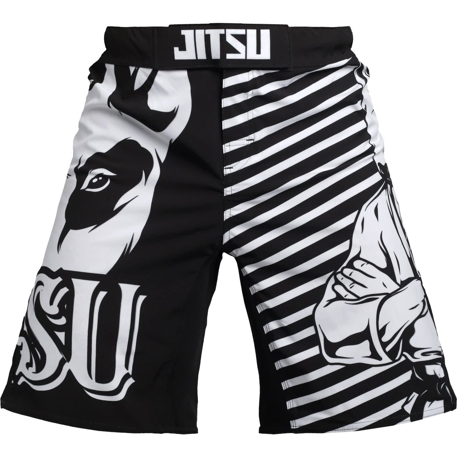 Hardcore Training Fight Shorts Uomo Pantaloncini da Combattimento Arti Marziali MMA BJJ Boxe Muay Thai Grappling Fitness No Gi