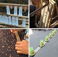 Vista 5 de Queen Bee - Taza de cría de abejas, 46 unidades, ligera, práctica, jaula de abeja para apicultura, apicultura, soporte de vasos de celda de reina