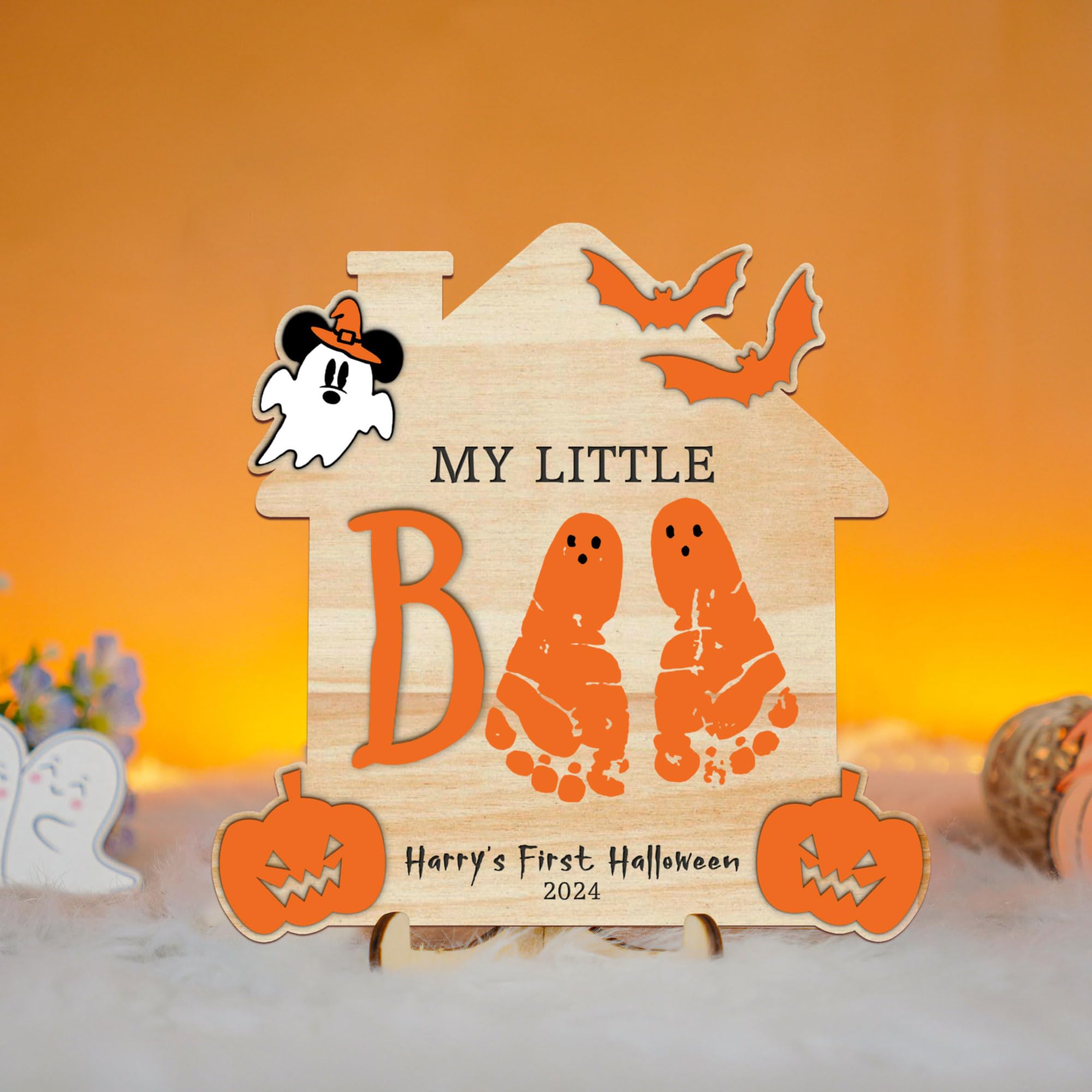 Custom Footprint Halloween Keepsake Trick Or Treat Smell My Feet ...