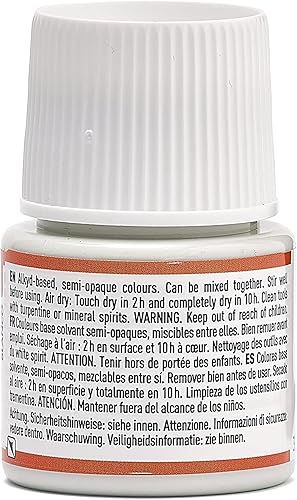 Miniatura 2 de Pebeo 025-010 Pintura de cerámica efecto esmalte, botella de 1.5 fl oz, color blanco, 1.5 fl oz (paquete de 1)