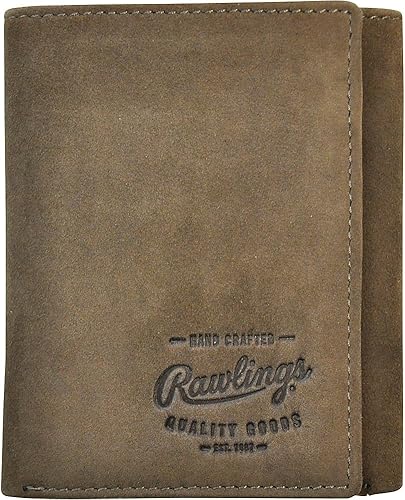 Rawlings Doble Steal Trifold para hombre, marrón, talla única, Marrón, Doble robo triple