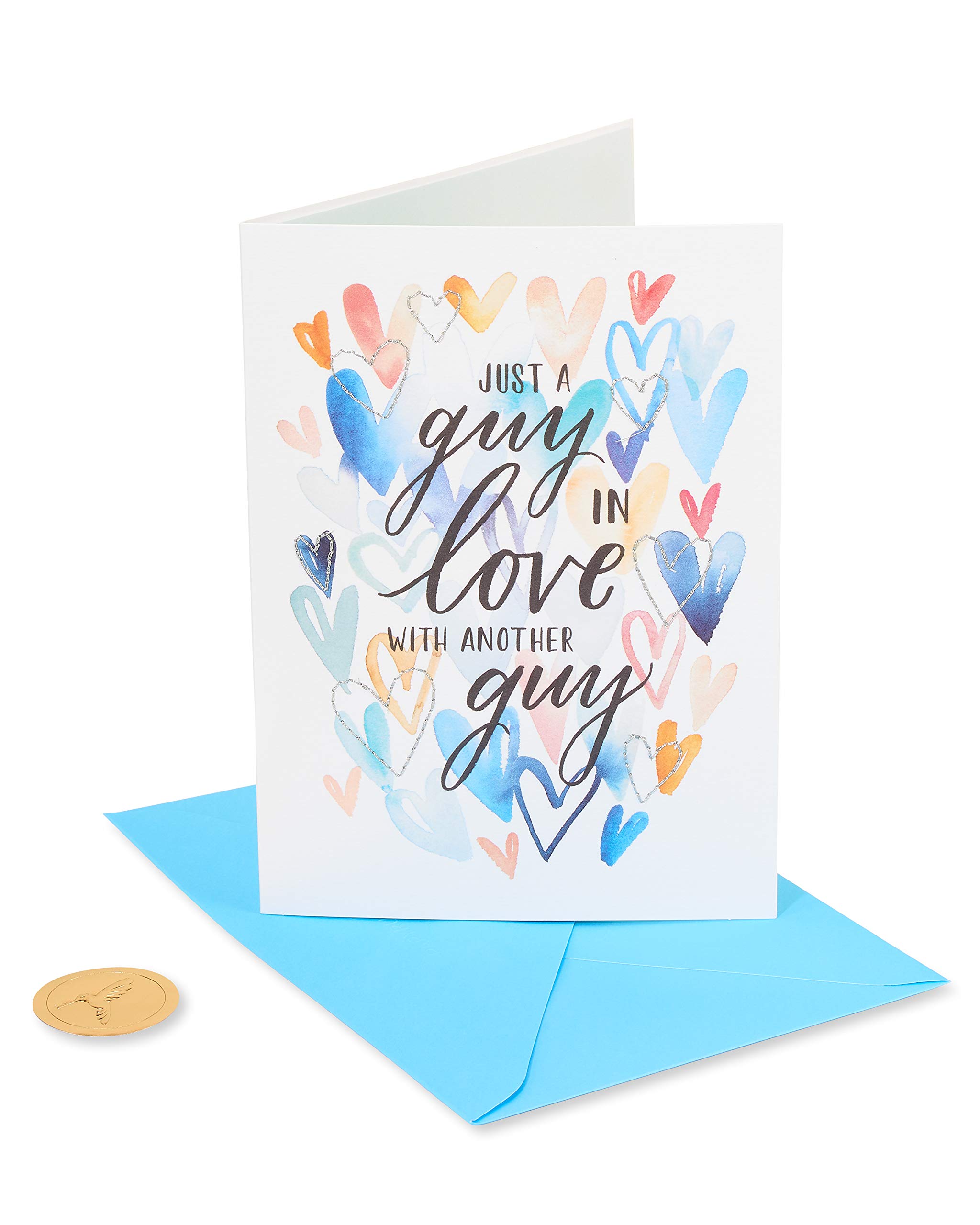 Papyrus Glückwunschkarte Zum Hochzeitstag Für Ihn – „Just A Guy In Love With Another Guy“, 17,8 X 12,7 Cm
