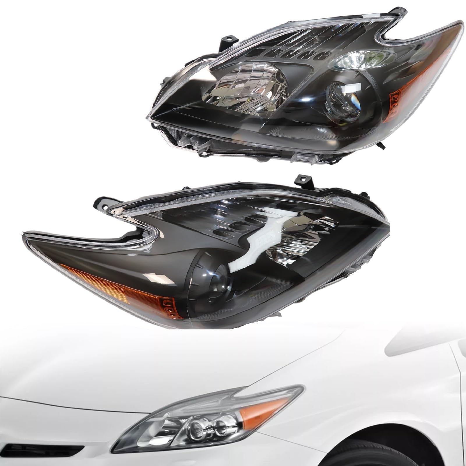 Amazon.com: EnSyuSuMa For 2010 2011 Toyota Prius Headlight