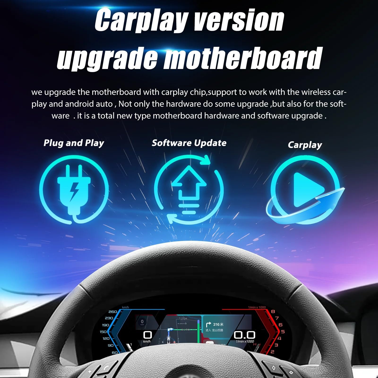 Prędkościomierz cyfrowy 12.3 "1920 * 720 Auto Panel deski rozdzielczej Lcd pasuje do BMW 3 4 serii F30 F31 GT-F34 F32 F33 F36 418D Panel przyrządów