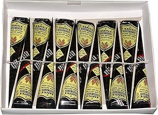 Amina Henna Instant Tatto Mehendi Cone (Black, Pack of 12 Cone)