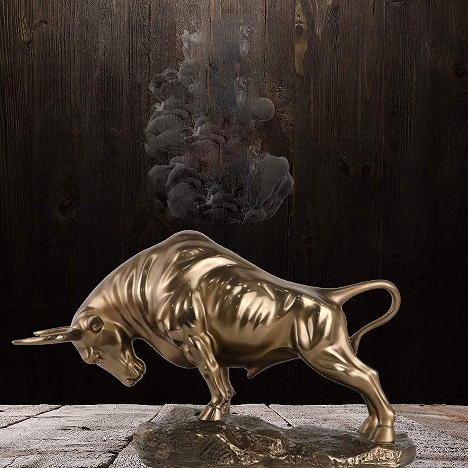 Stier figur deko,Bulle figur statue deko,Abstrakte Tier Skulptur, Stier skulptur Harz Dekoration Tier Skulptur, Repräsentiert viel Glück der Karriere und Reichtum,für Home Office Schreibtisch Dekor