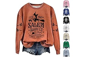 Womens Halloween Sweatshirt 1692 Salem Broom Co Sweatshirt