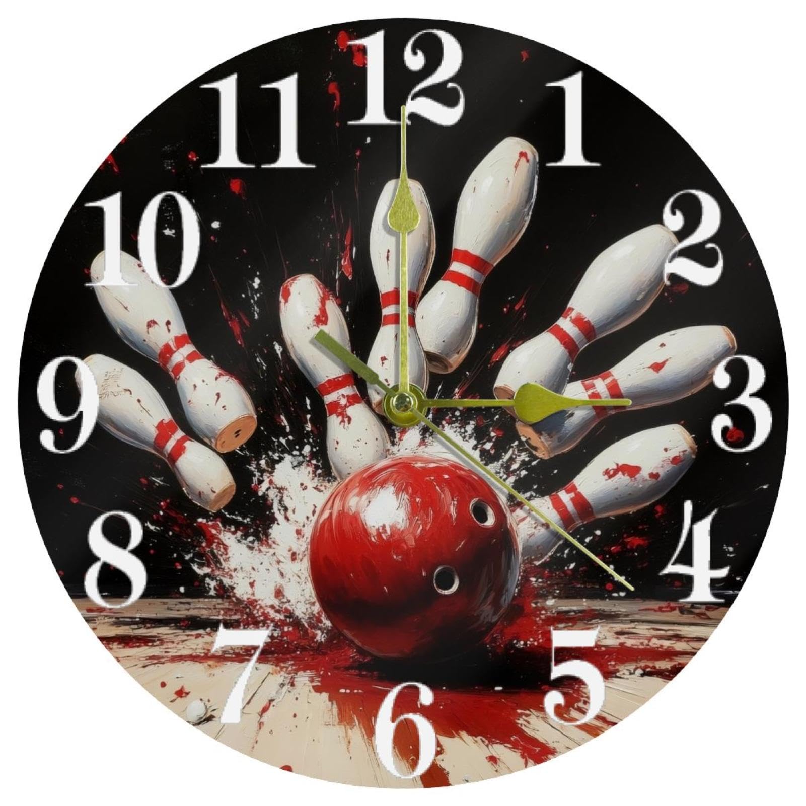 Horloge murale silencieuse sans tic-tac à quartz fonctionne à piles