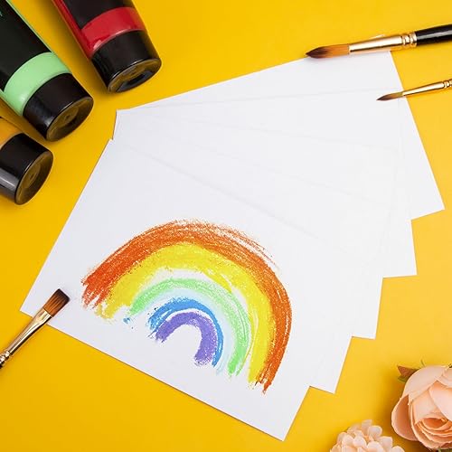 Miniatura 3 de Paquete de 200 cartulinas blancas, papel de cartulina de 4 x 6 pulgadas, 200 unidades de papel grueso para la escuela, cartulina pesada en blanco,