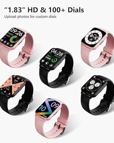 Miniatura 7 de Relojes inteligentes para hombres y mujeres fitness - rastreador de fitness con monitor iP68 impermeable 100+ modo deportivo rastreadores de