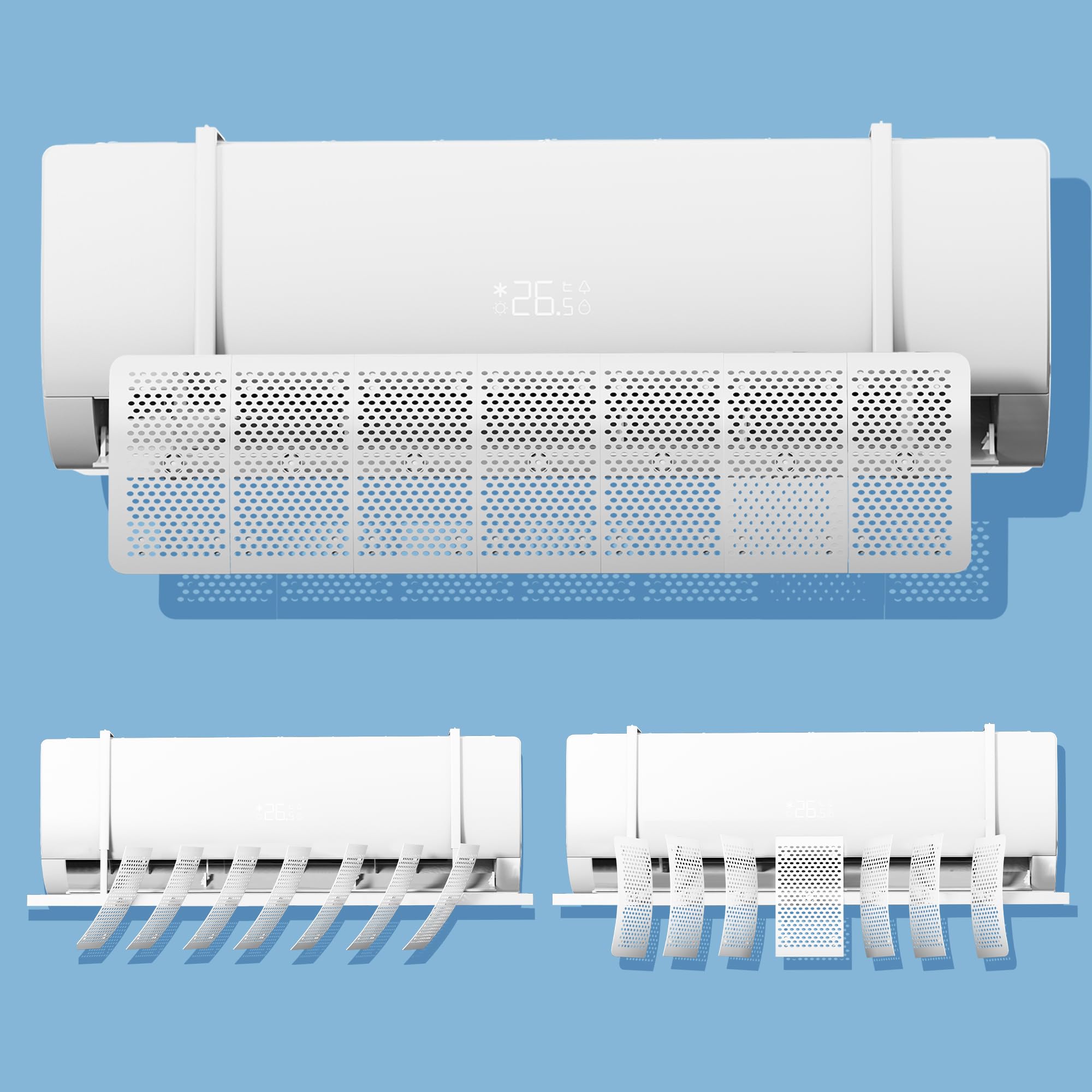 Amazon.co.jp: Umillion エアコン 風除け エアコン風よけカバー 上下