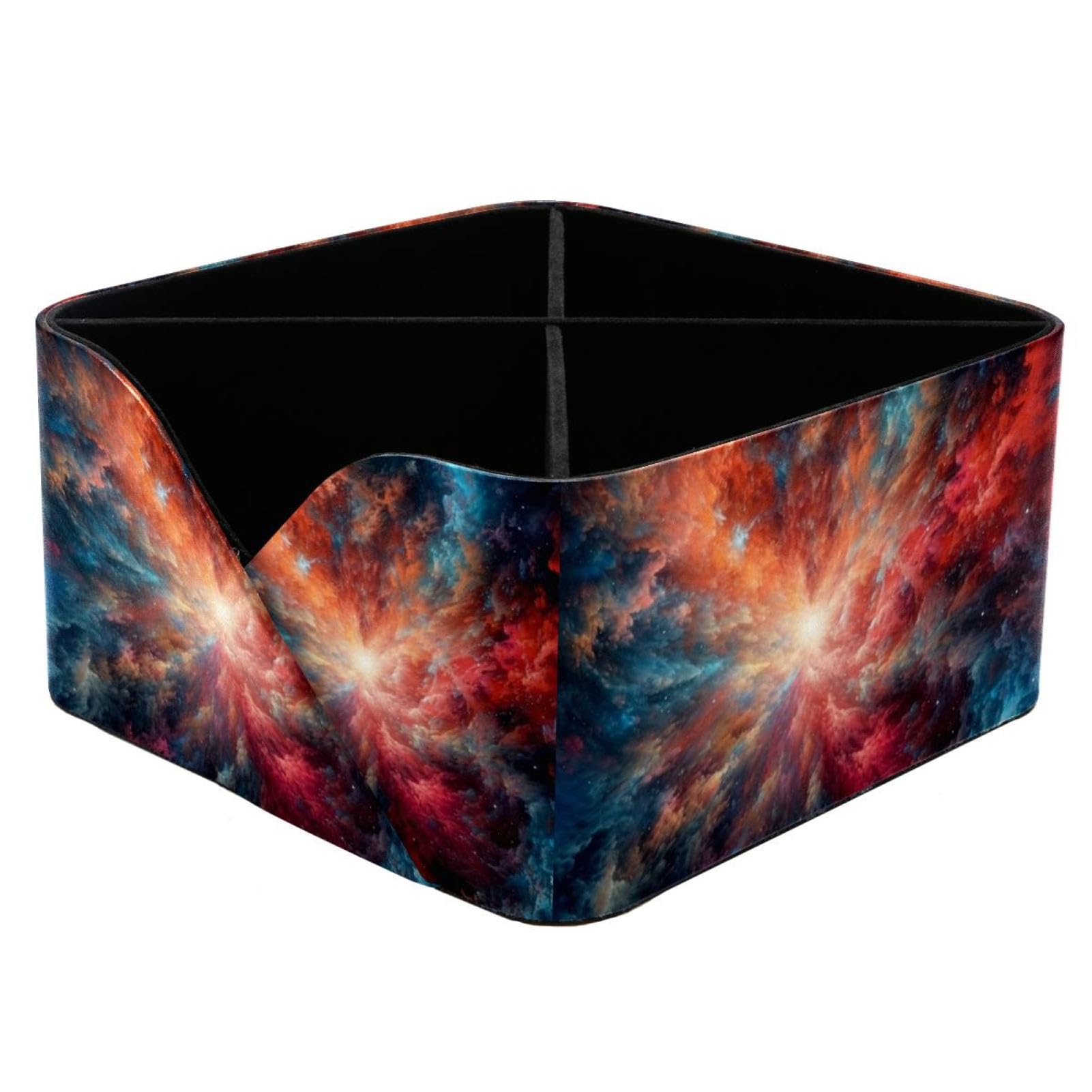 Porte-stylos galaxie rouge pour organiser la table d'étude des enfants