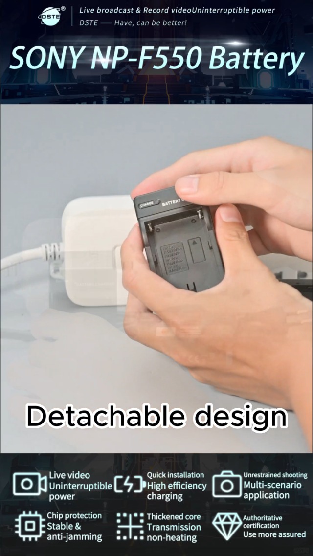 Kit Batteria E Caricatore Doppio Per Sony NP-F550, NP-F330, NP-F530, NP-F570 - Ricarica Rapida Con Display LCD - Foto 6