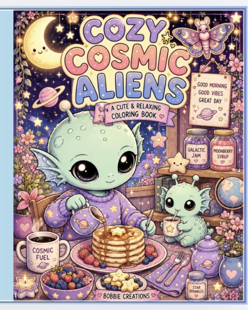 Cozy Cosmic Aliens: A Cute & Relaxing Coloring Book