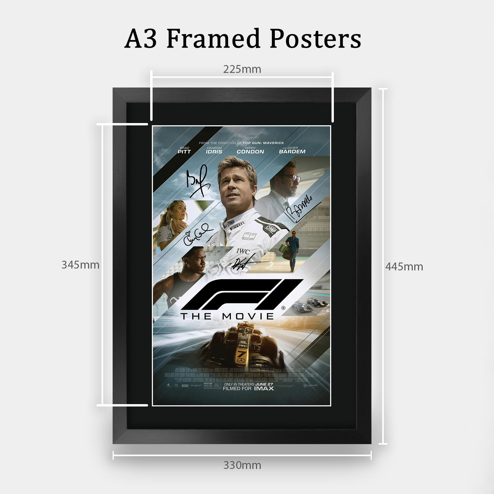 Amazon.com: HWC Trading F1 The Movie 2025 Brad Pitt Gifts Printed