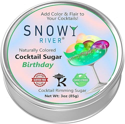 Miniatura 8 de Snowy River Mezclas de rimmer de azúcar de cóctel, azúcar de color natural para margaritas y cócteles, rimmer de vidrio, azúcar de lijado (Halloween)