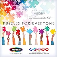 Vista 6 de RoseArt - Back to The Past - in and Out Diner - 1000 Piece Jigsaw Puzzle for Adults