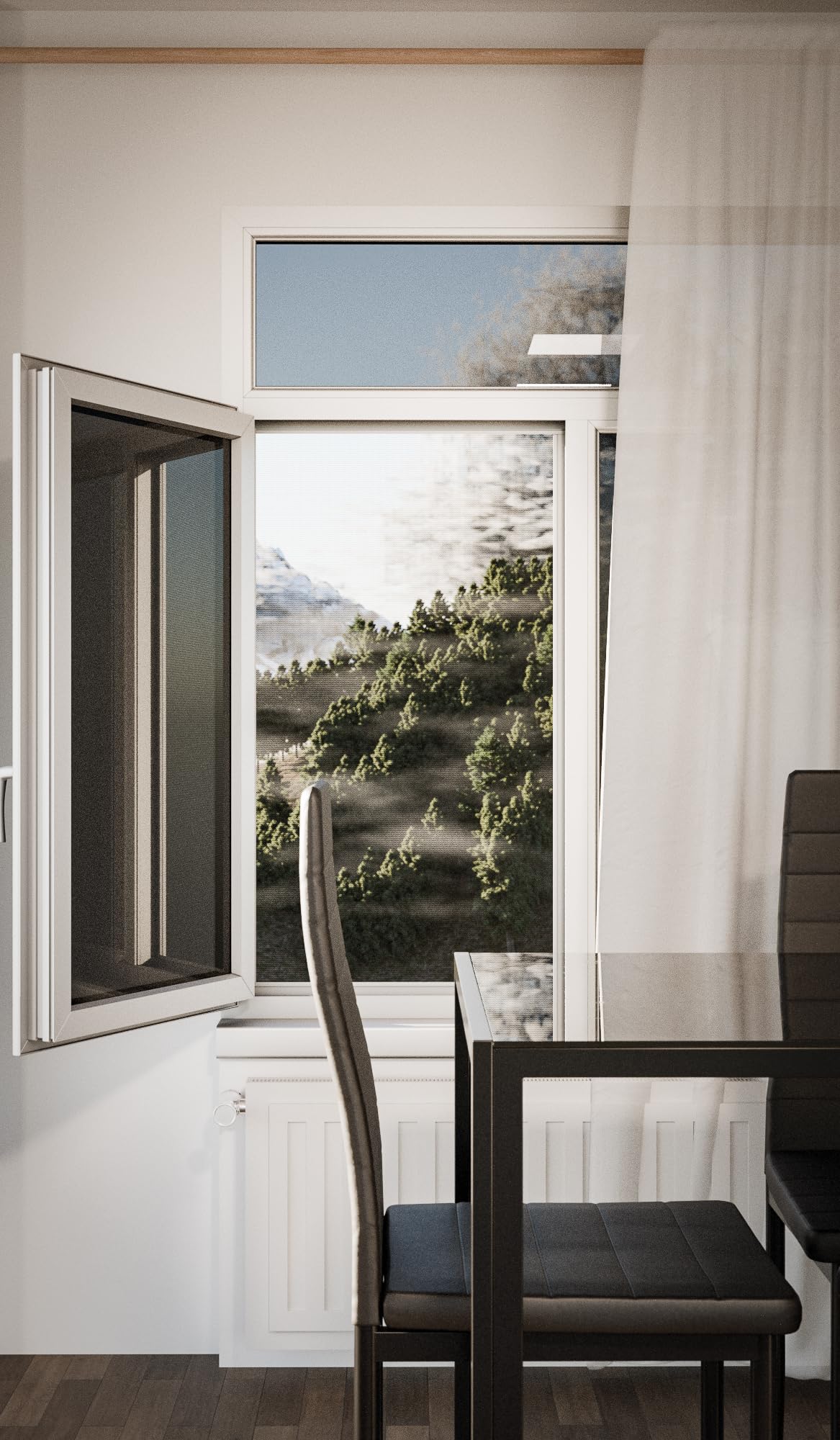 Amig - Tissu Moustiquaire en Fibre de Verre Renforcée - Protection Efficace Contre les Insectes - Résistant, Découpable et Facile à Installer - 120 x 3000 cm - Maille de 113 g/m² - Blanc - Mod.TM02