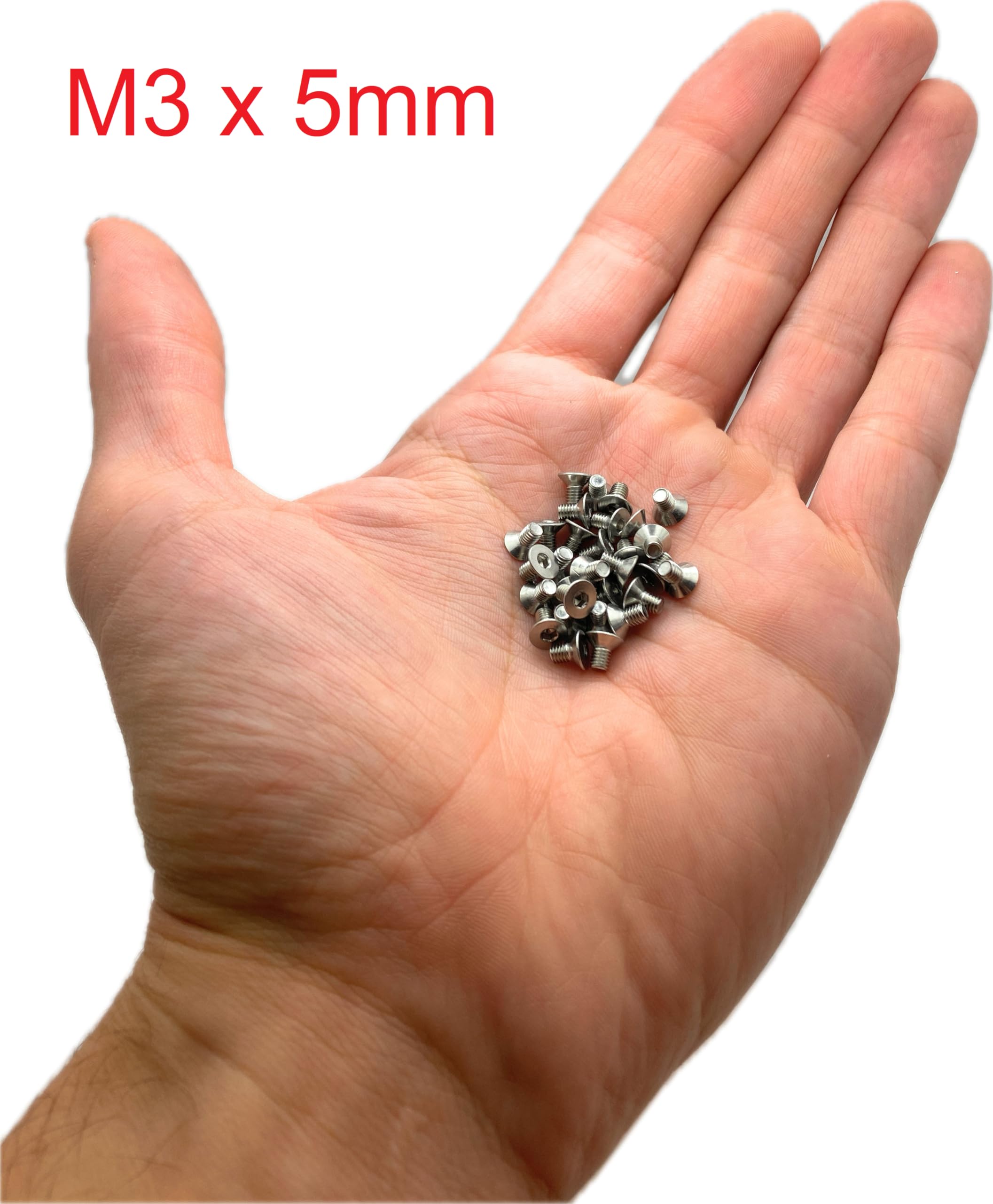 Screws M3 x 5 mm, countersunk head, BTR made of A2 stainless steel - Image 2