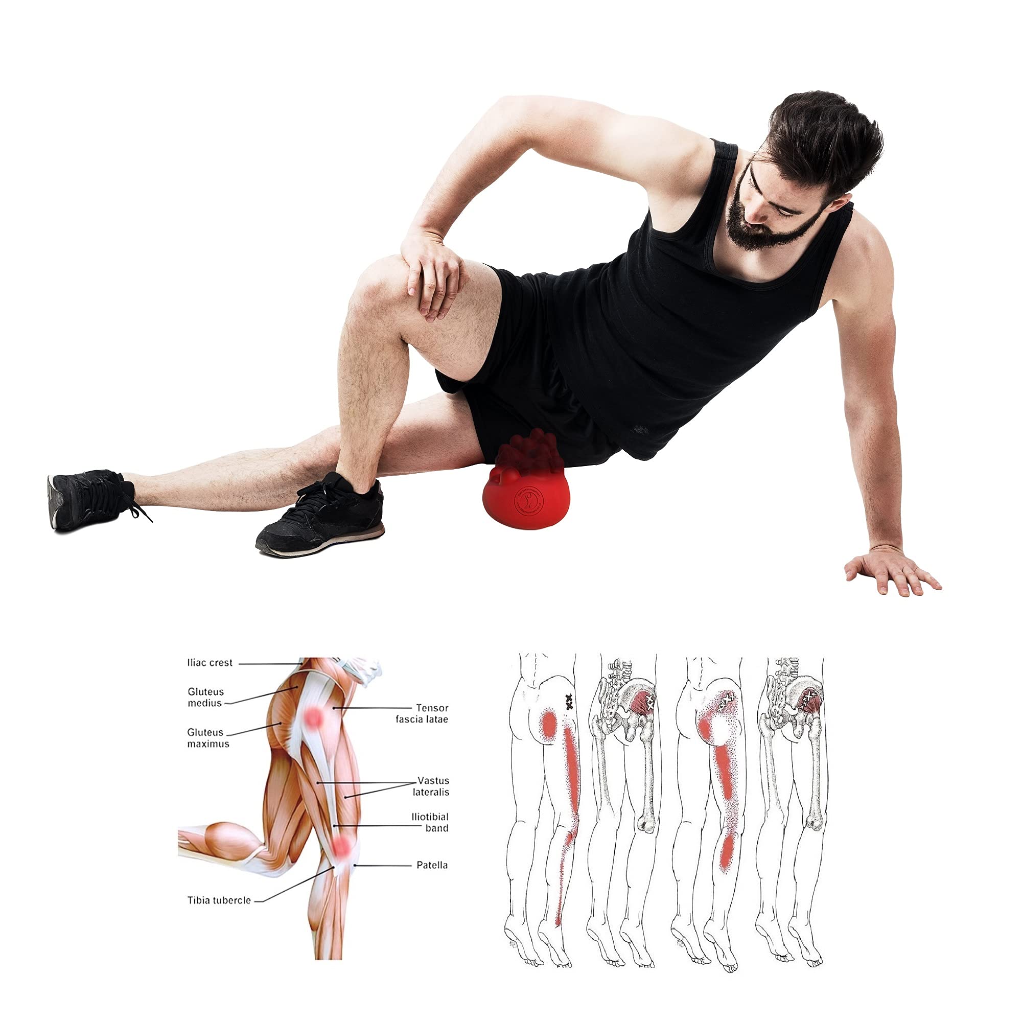 LittleMum Back Trigger Points Massage, Psoas Release Tool, Gluteus