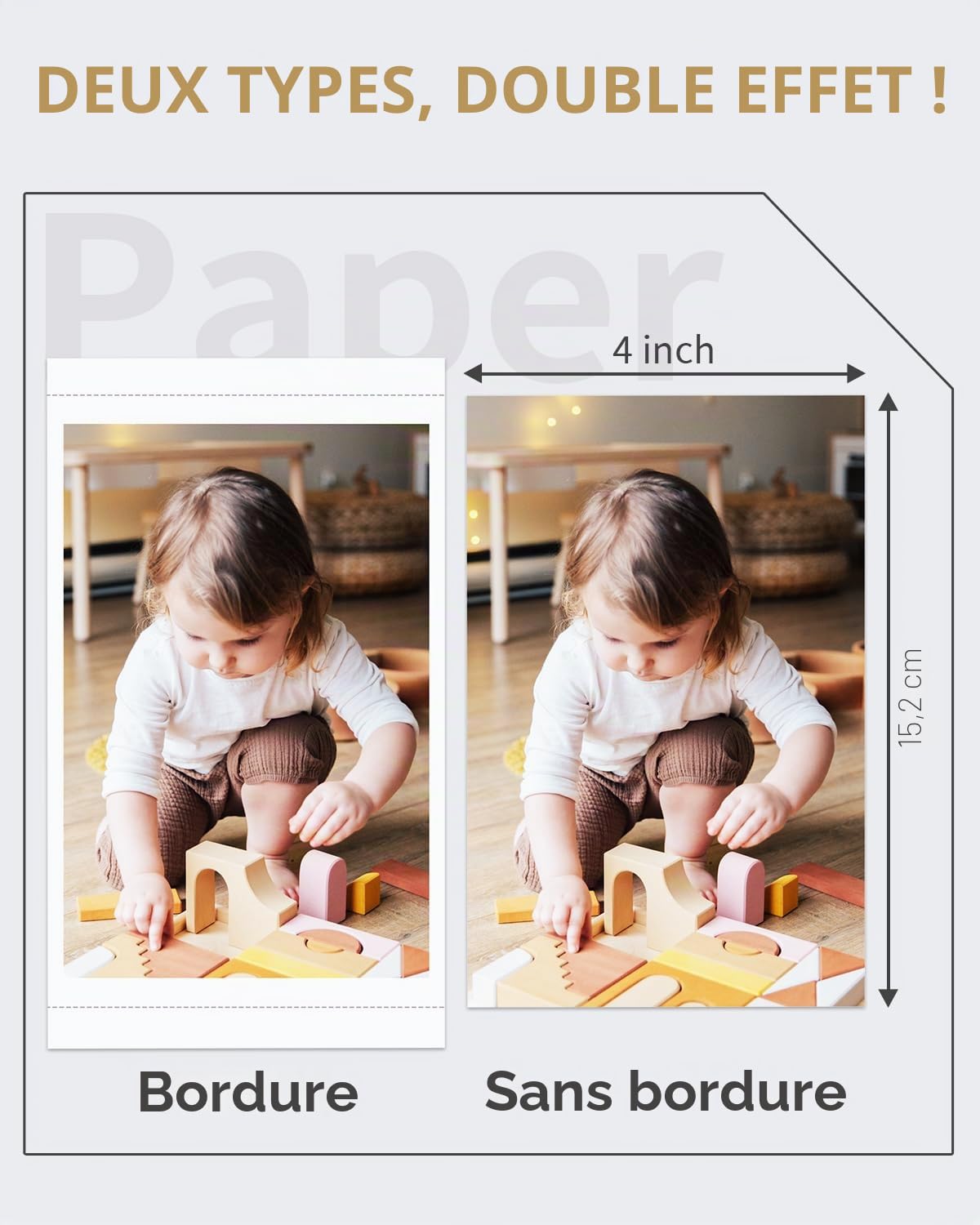 Compatible Canon Selphy CP1500 Paper,108 Sheets Photo Paper, 3 Color Ink