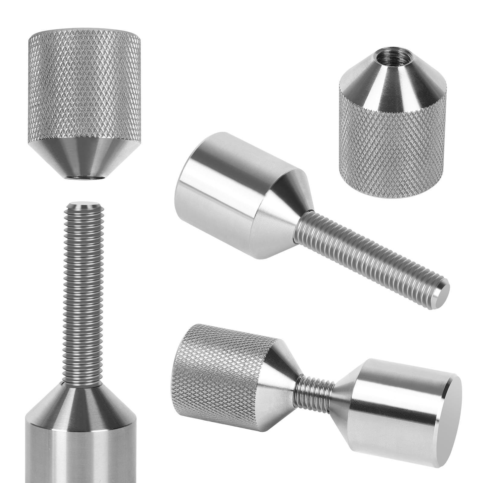 4 perni flangiati a due fori, perni di allineamento a due fori in acciaio inossidabile da 1-1/8 '' e perni di allineamento a due fori da 1-5/8"