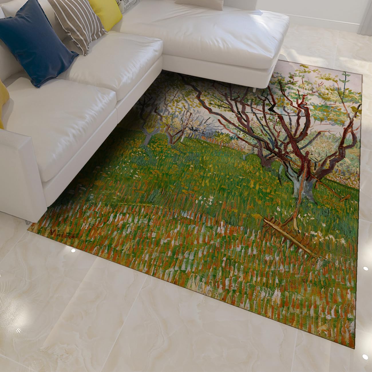 Tapis de salon style jardinier paysager pour sublimer votre bureau
