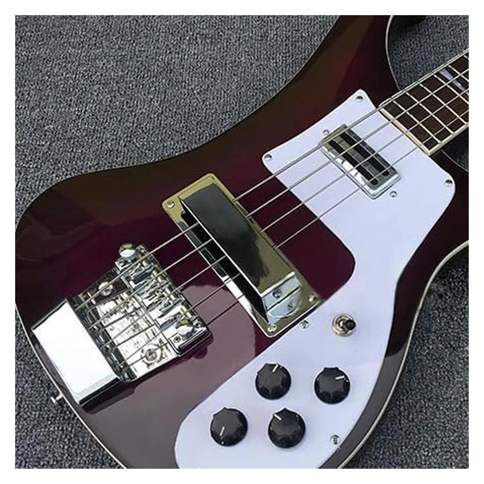 Puente Y Cordal Plateados De Cuatro Cuerdas Para Bajo Eléctrico Con Entonación Estable | Puente de guitarra