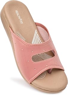 HEALTH FIT EXTRA SOFT Women's Comfortable Memory Foam Doctor Slippers/Flip-Flops|Fashionable Casual & Stylish|Lightweight... Price In India