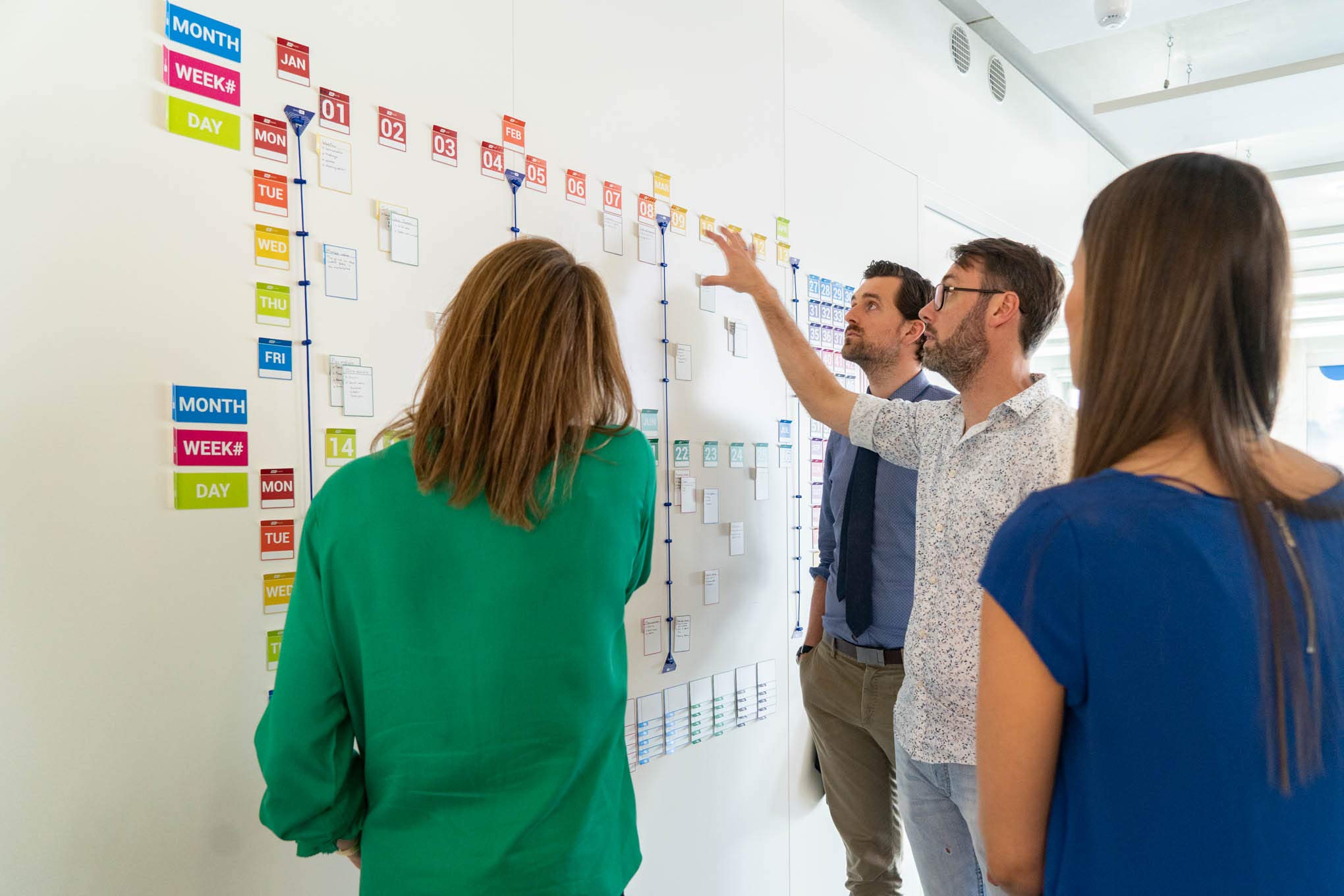 PATboard Full planning board set - Magnetkarten für eine Lean Plantafel - Plane ein ganzes Jahr