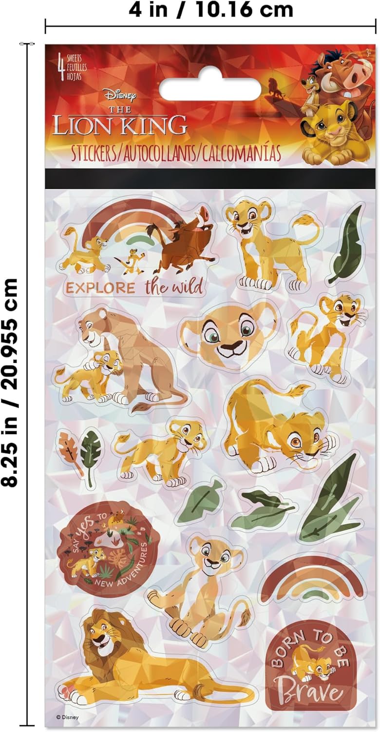 Disney - The Lion King Savannah Sunset Standard Stickers - 4 Sheet
