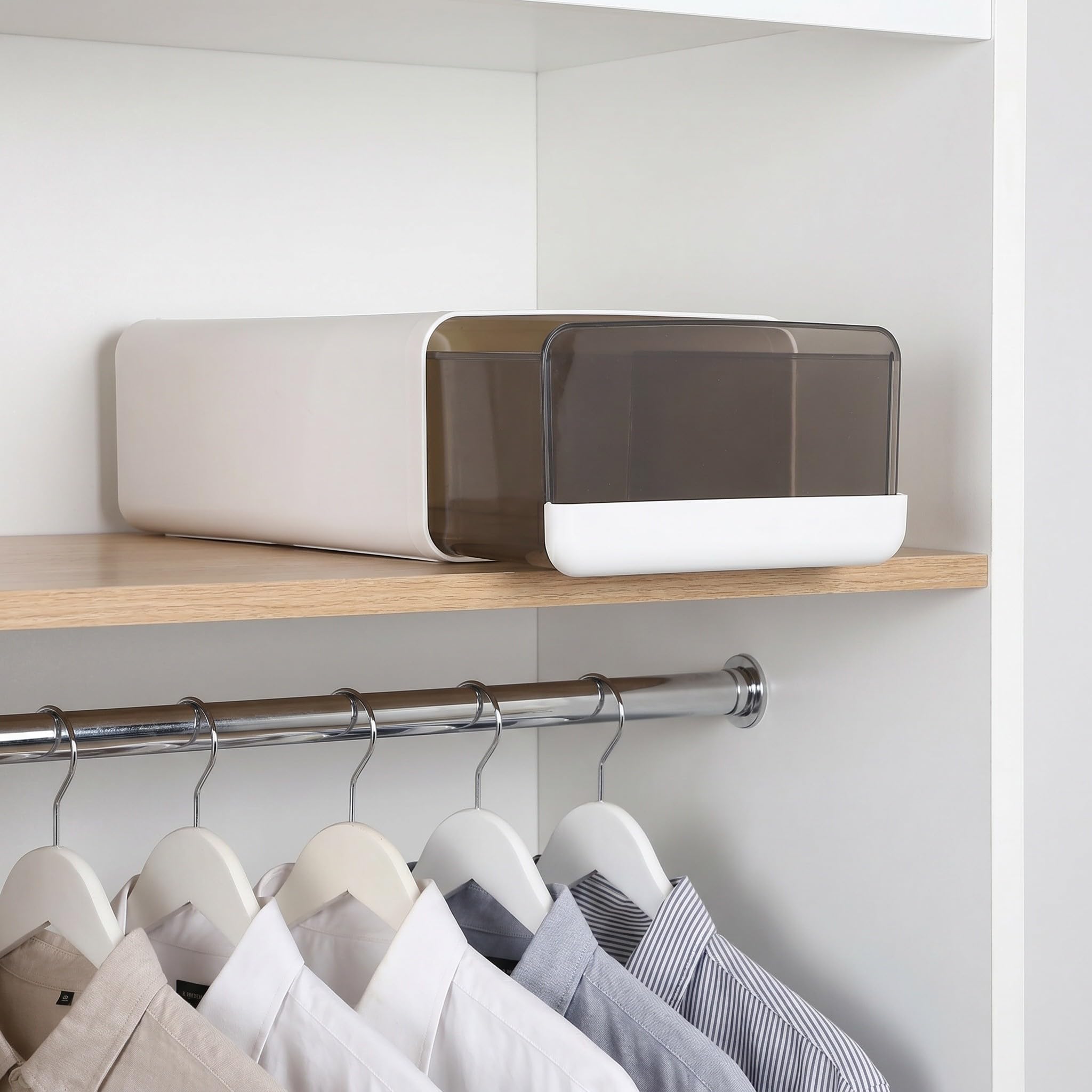 Alasum Organizador de Cajones para Ropa Interior y Pantis de Plástico Blanco Diseño Grueso y Bordes Redondeados para Maximizar Espacio en Vestidor