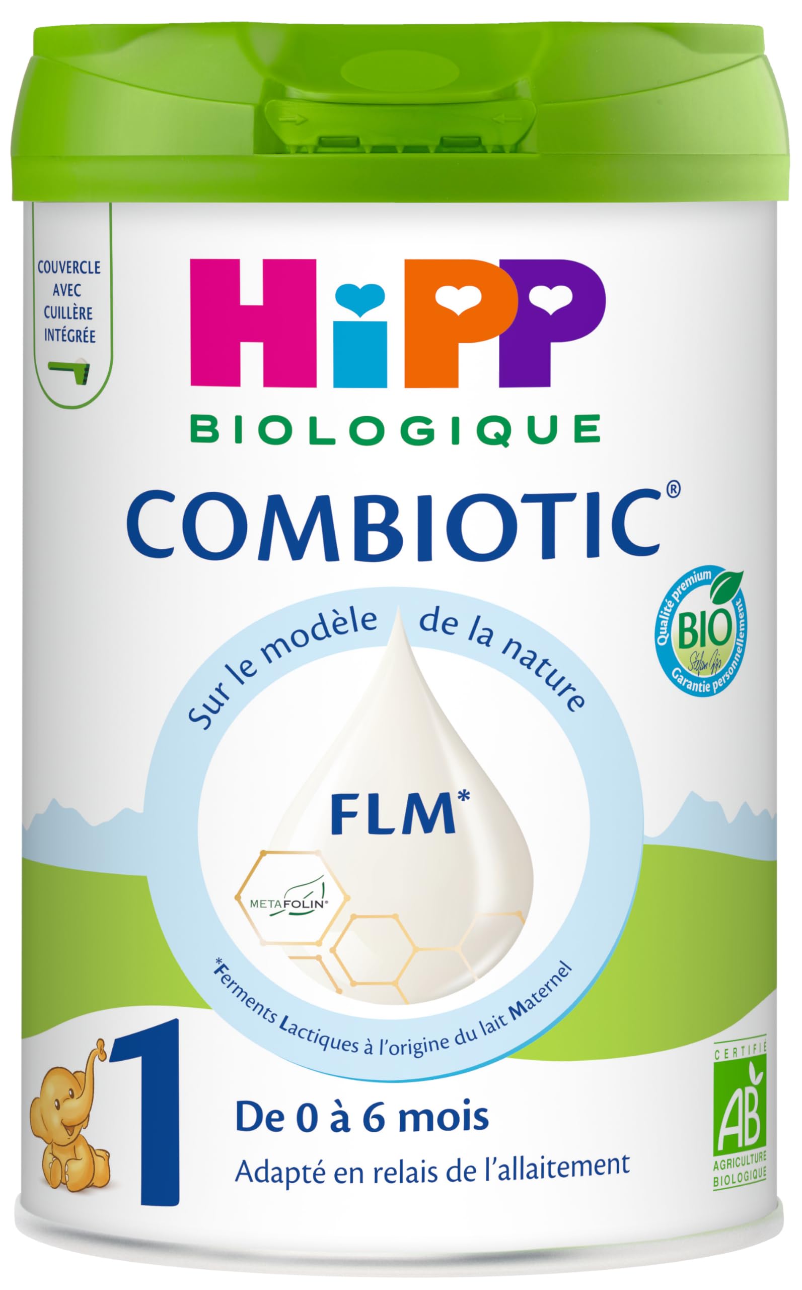HiPP - Combiotic FLM - Lait 1 Pour Nourrissons - Boîte - 800g - BIOLOGIQUE - 2