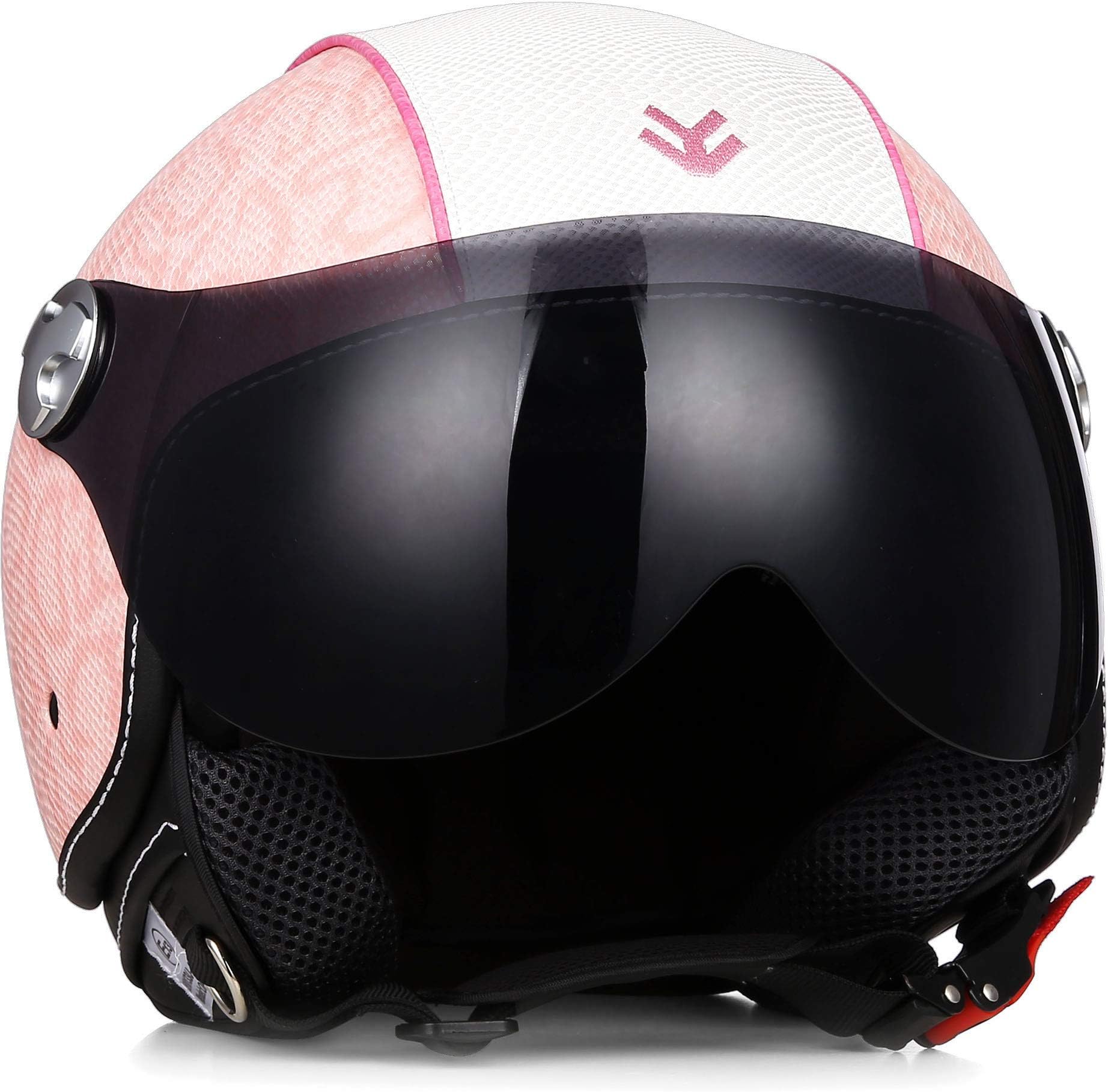 ARMOR Helmets AV-84 Open Face Helmet, ECE certified, Exclusive Leather-Design