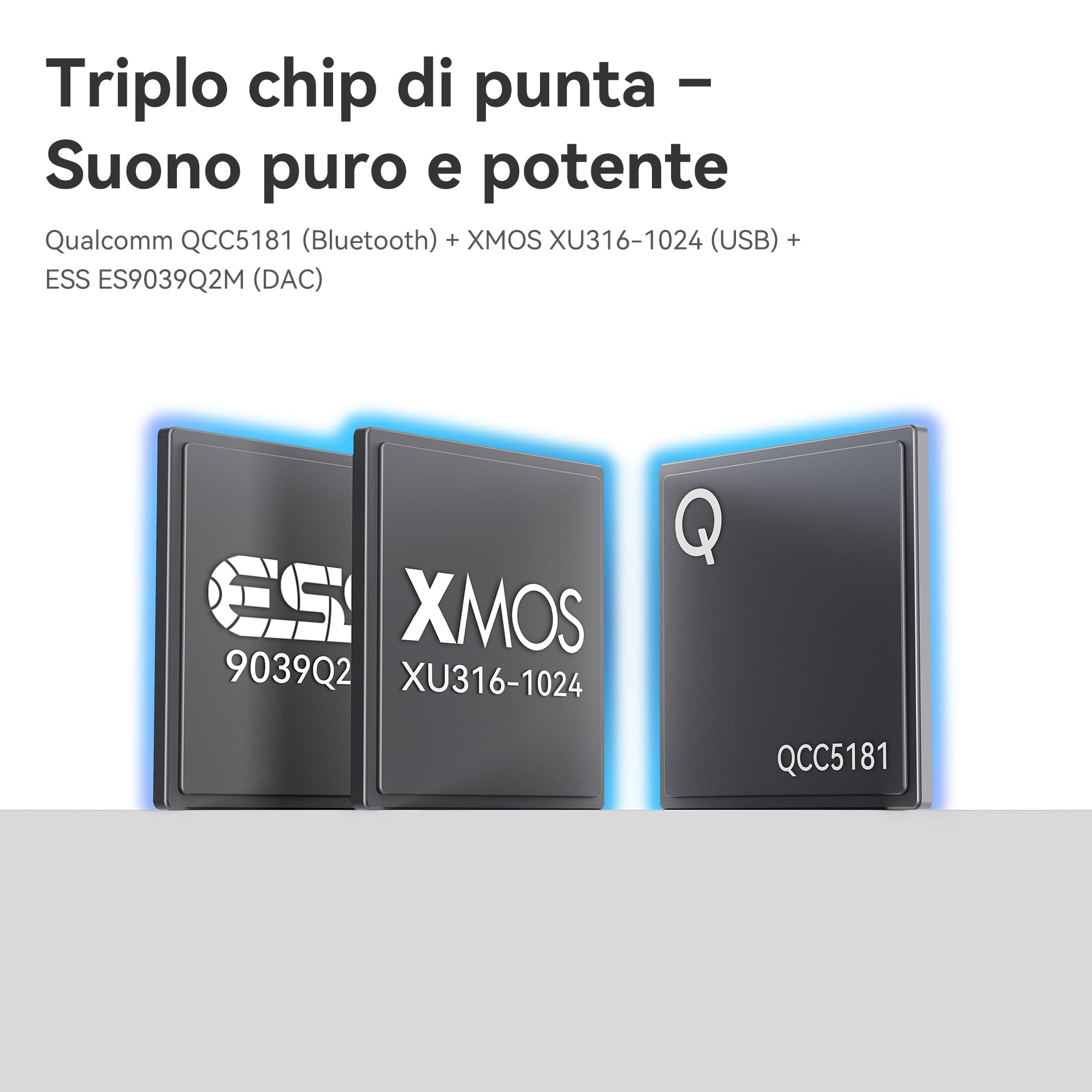 khadas Tea Pro – Amplificatore Cuffie Magnetico Portatile con DAC ES9039Q2M, Display 0,95", Batteria 2100mAh, Uscite 3,5mm & 4,4mm, 768kHz/32bit, BT5.4 Hi-Res per Casa e Viaggio