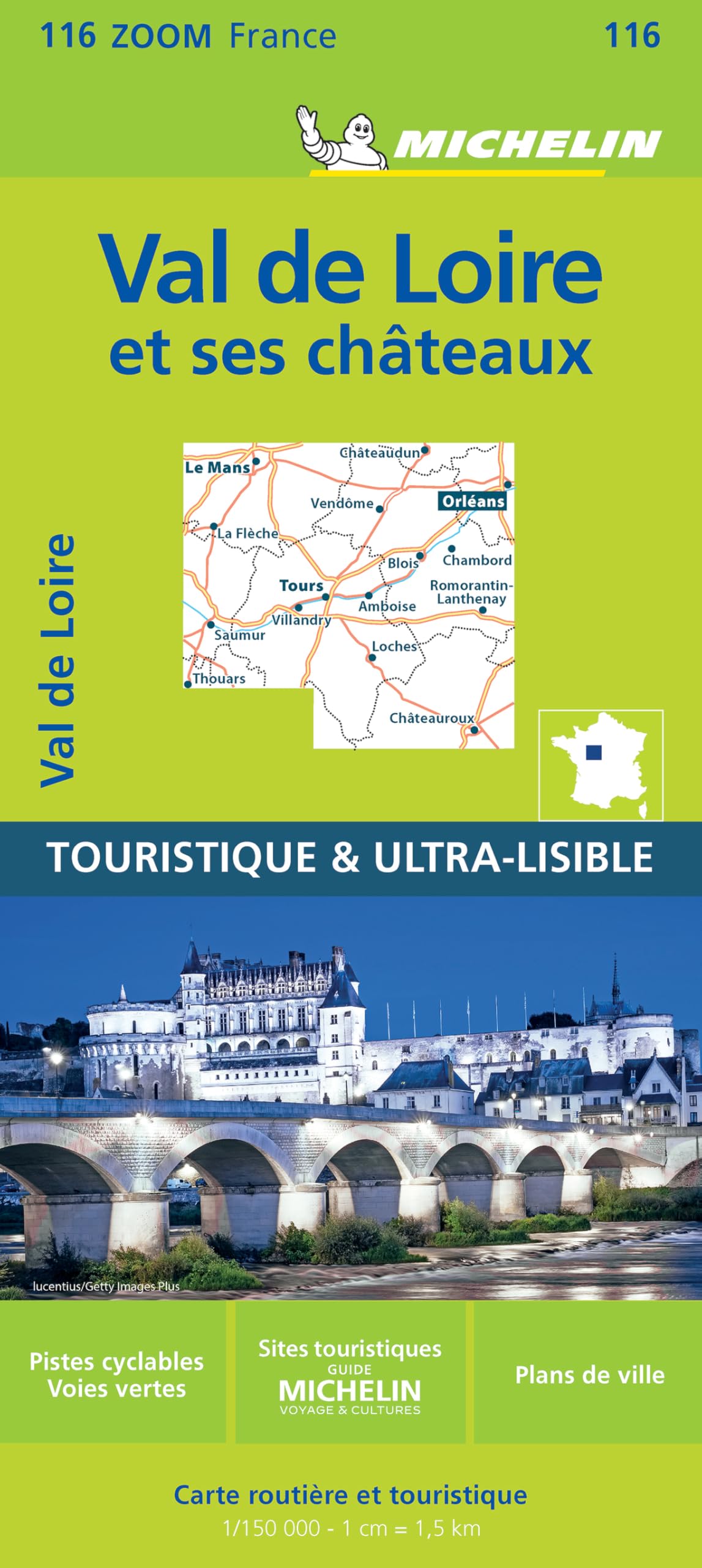 Chateaux of the Loire - Zoom Map 116: Map (Michelin Zoom Maps)