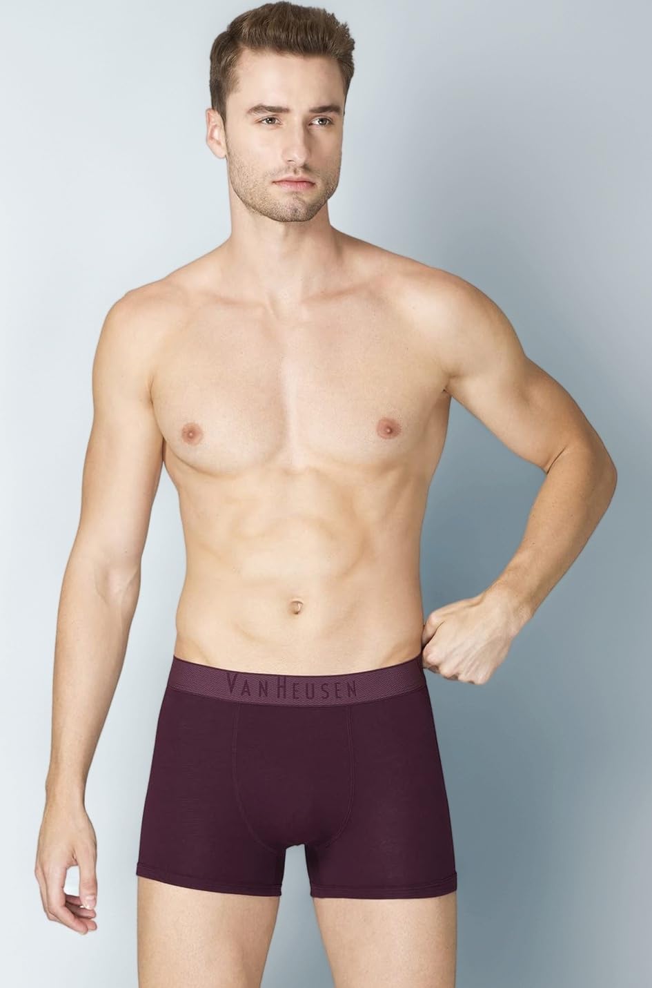 Van Heusen Men Breathable AIR Series Trunk - Cotton Elastane - Colour Fresh, Mesh Stretch, Ultra Soft