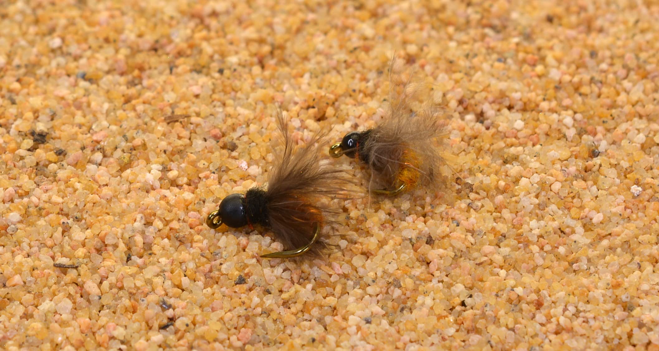 1 Dozen - October Caddis Emerger Nymph Flies - Soft Hackle - Tied on Mustad Hooks