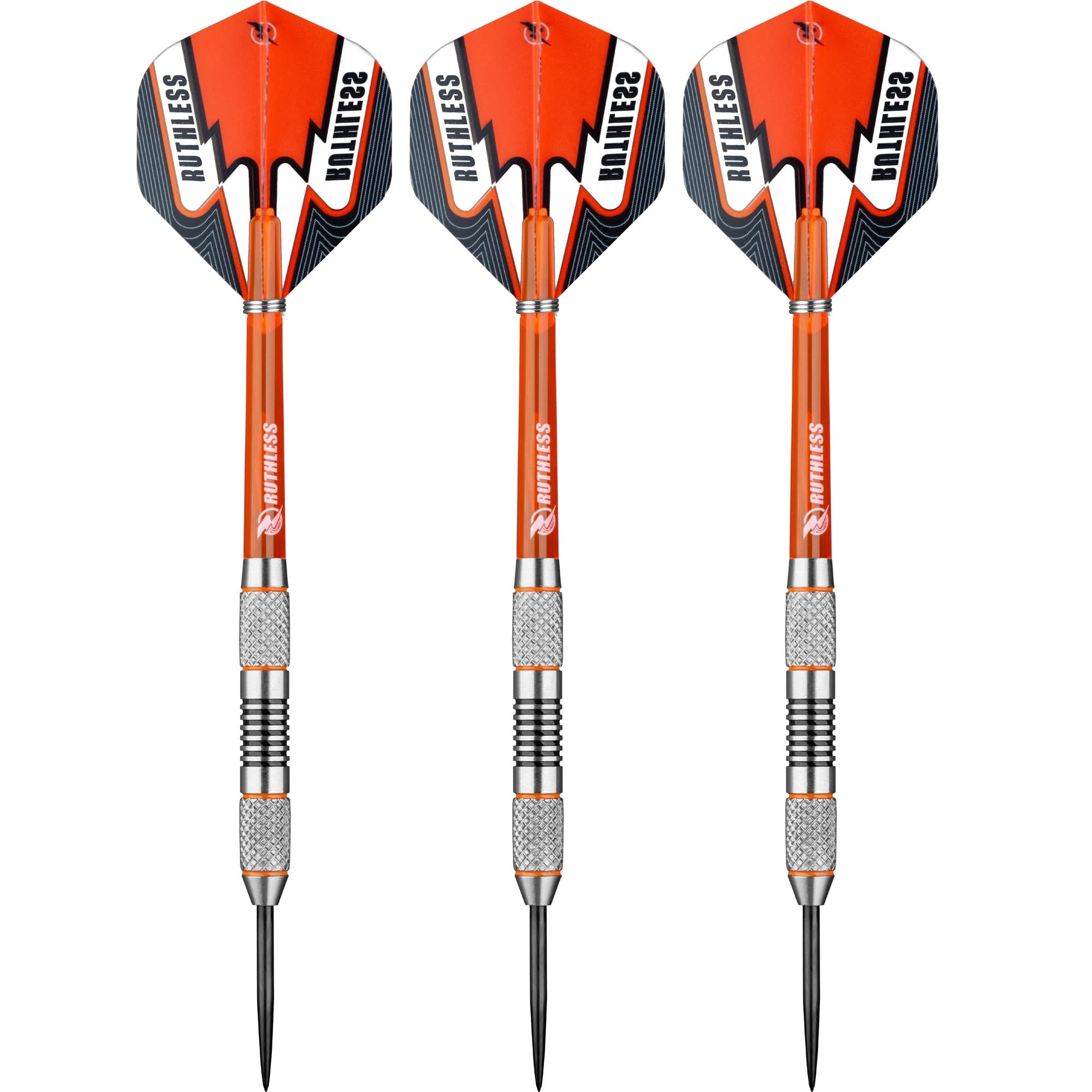 RUTHLESS Tigers Darts | 90% Tungsten Steel Tip Tungsten | Ring & Knurl 24g - Image 2