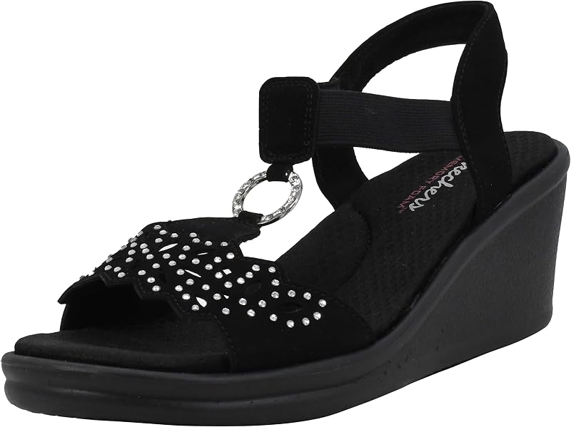 Skechers Women's Rumblers - Queen B Wedge Sandals | Casual Sandals